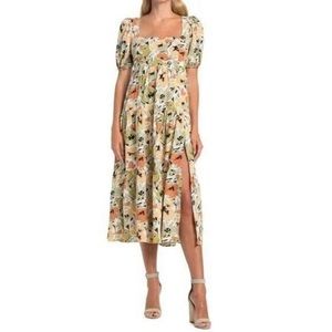 Astr The Label Square Neck Floral Dress size XL-worn once